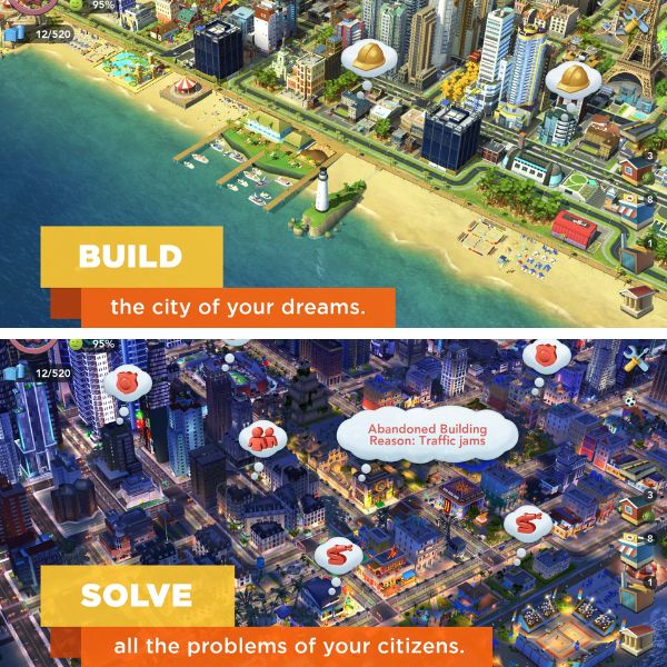 Print da interface de Simcity