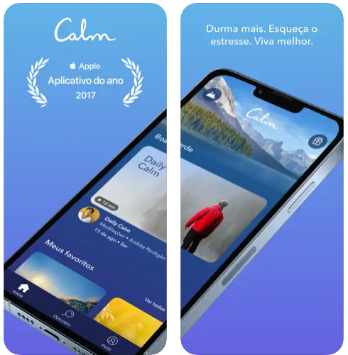 aplicativos de meditação calm