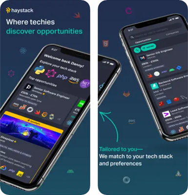 Haystack plataformas emprego tecnologia